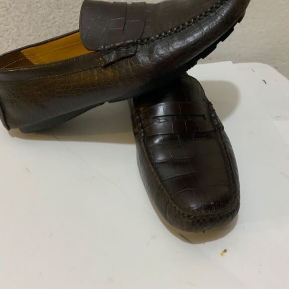 Cole Haan Driver Moccasin Loafers Mens Size 11.5 M Croc Embossed Leather main image 5